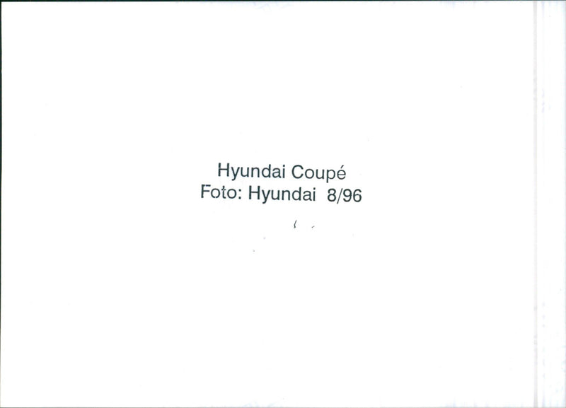 Hyundai Coupé - Vintage Photograph