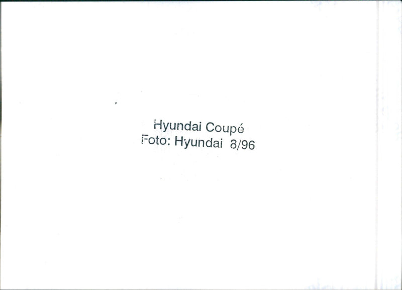 Hyundai Coupé - Vintage Photograph