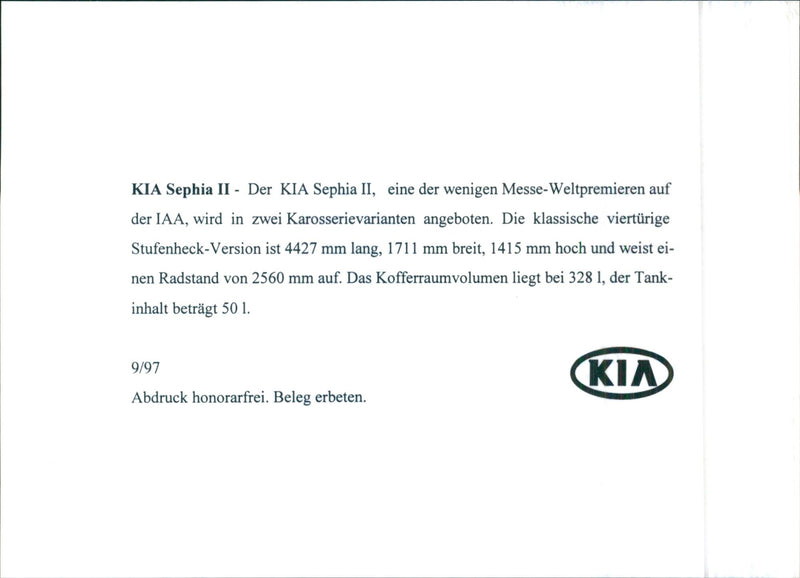 KIA Sephia II - Vintage Photograph