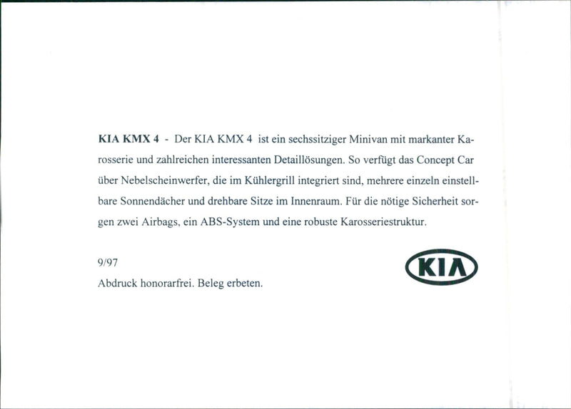 KIA 1997 - Vintage Photograph