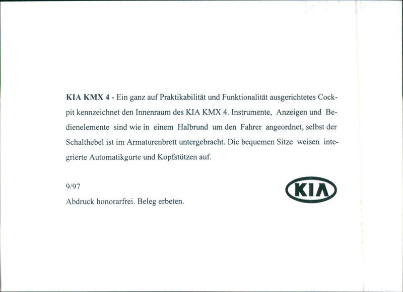 KIA 1997 - Vintage Photograph