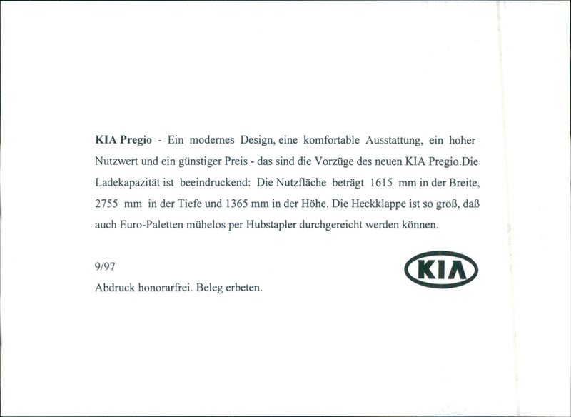KIA 1997 - Vintage Photograph