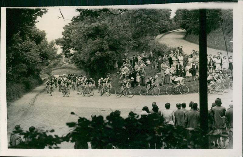 Isle of Man Cycle Race - Vintage Photograph