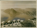 Lake-side terrace - Vintage Photograph