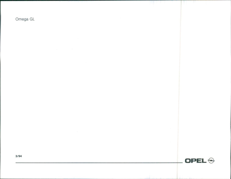 Opel Omega - Vintage Photograph