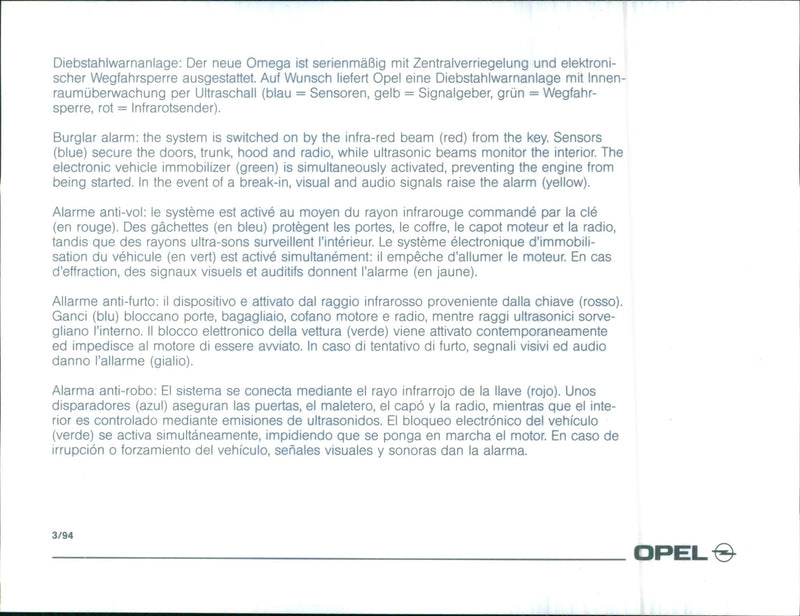 Opel Omega - Vintage Photograph