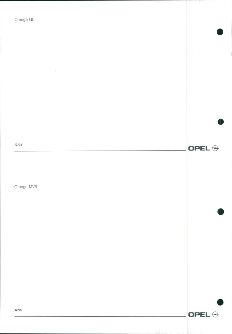 Opel Omega - Vintage Photograph