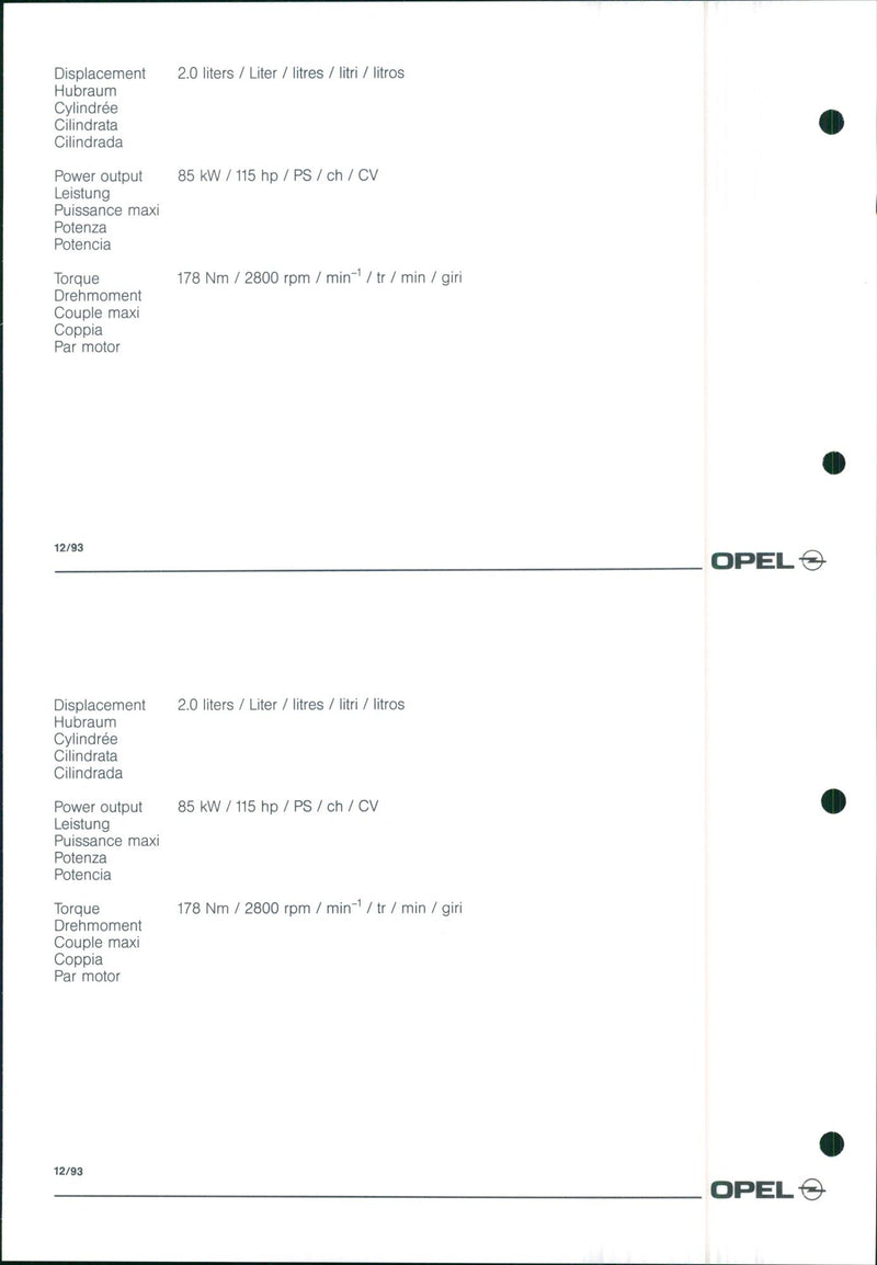 Opel Omega - Vintage Photograph