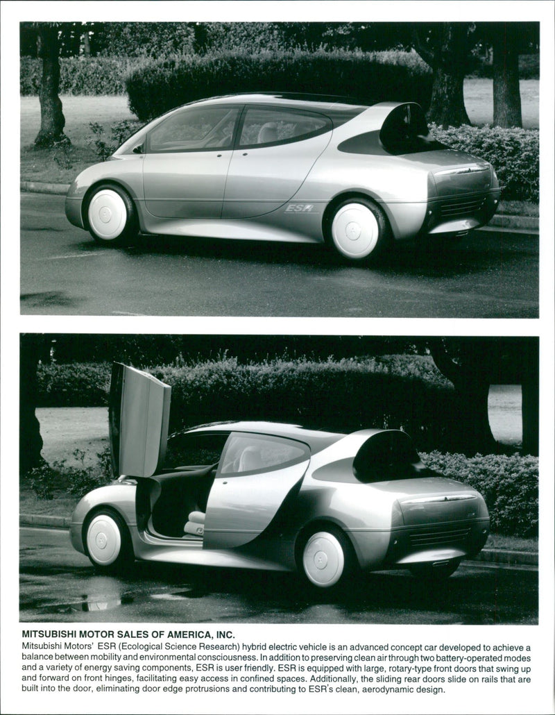 Mitsubishi ESR Hybrid Electric Vehicle - Vintage Photograph