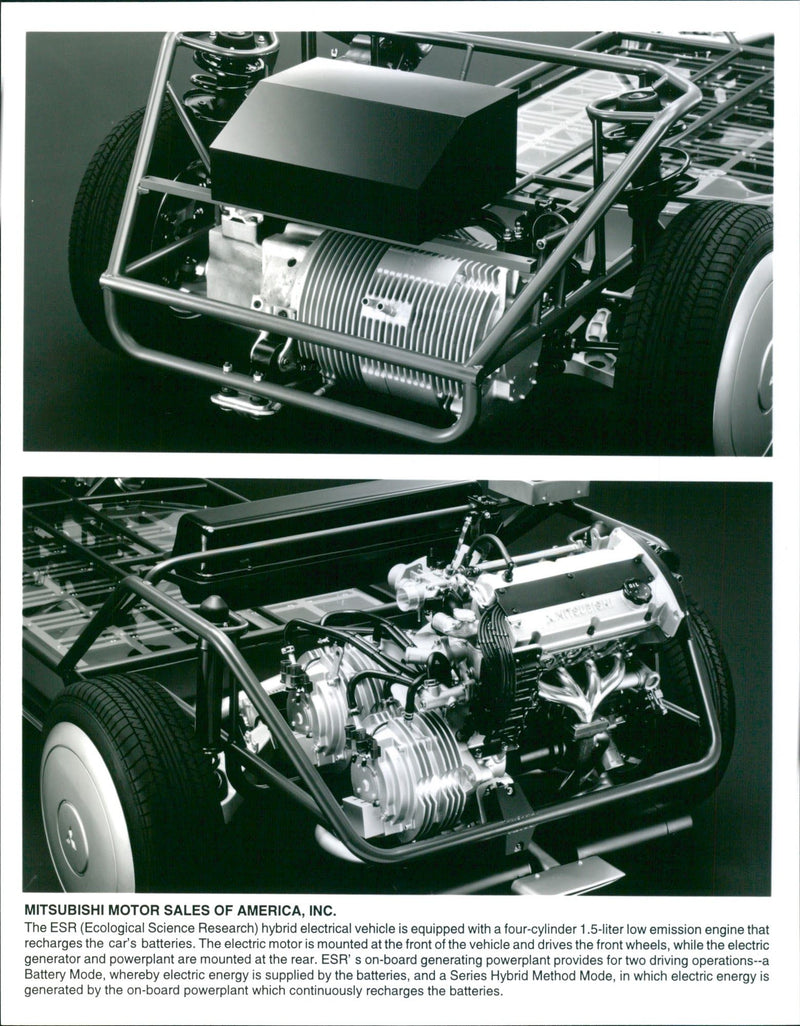 Mitsubishi ESR Hybrid Electrical Vehicle - Vintage Photograph