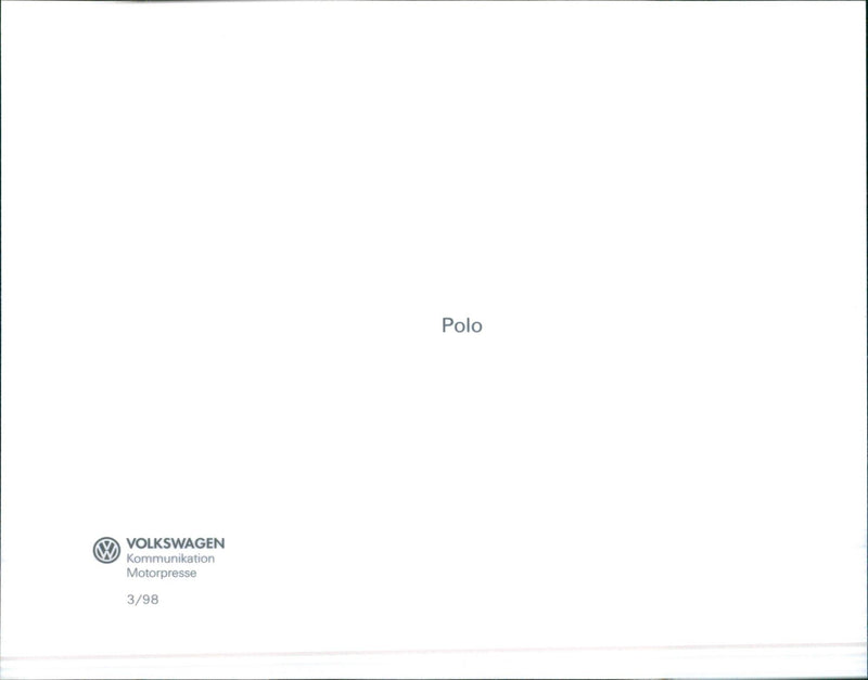 VW Polo - Vintage Photograph