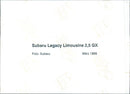 Subaru Legacy Limousine 2.5 GX - Vintage Photograph