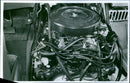 V-8 Engine in Dodge CNG B-Model Van - Vintage Photograph