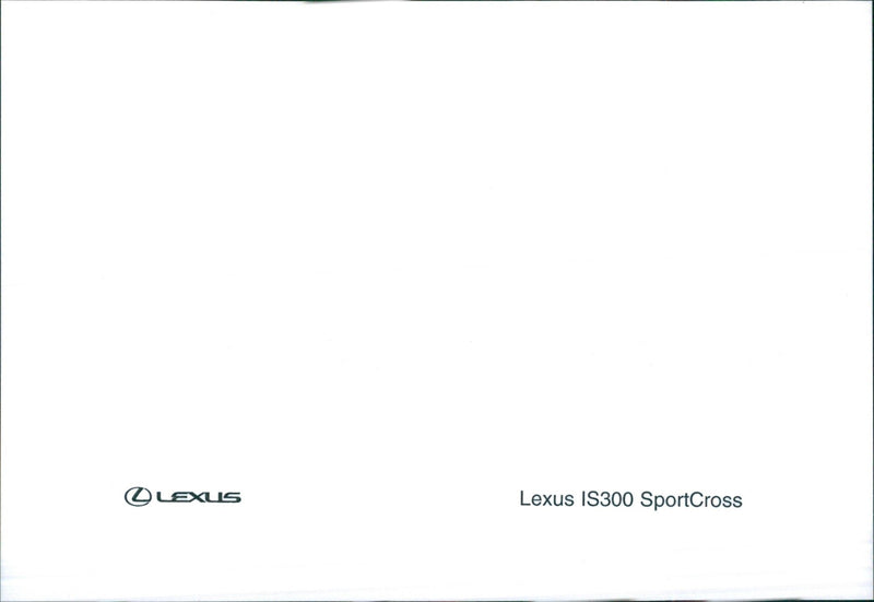 2001 Lexus IS300 SportCross - Vintage Photograph