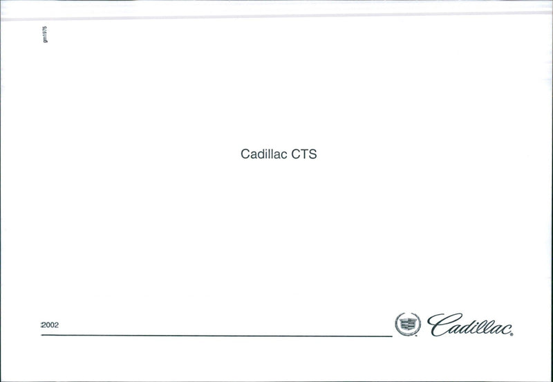 2002 Cadillac CTS - Vintage Photograph