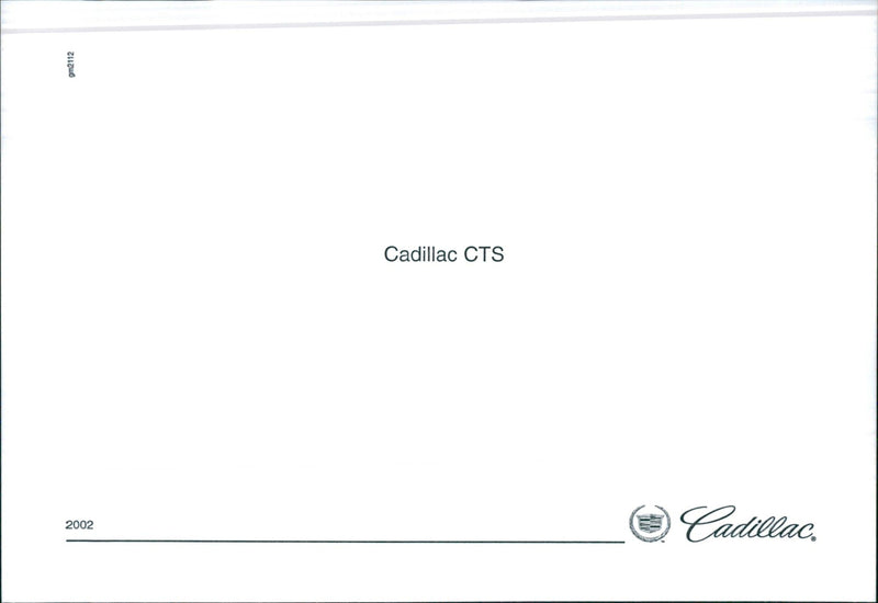 2002 Cadillac CTS - Vintage Photograph