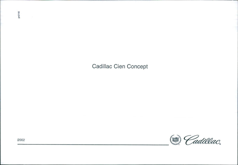 2002 Cadillac Cien Concept - Vintage Photograph