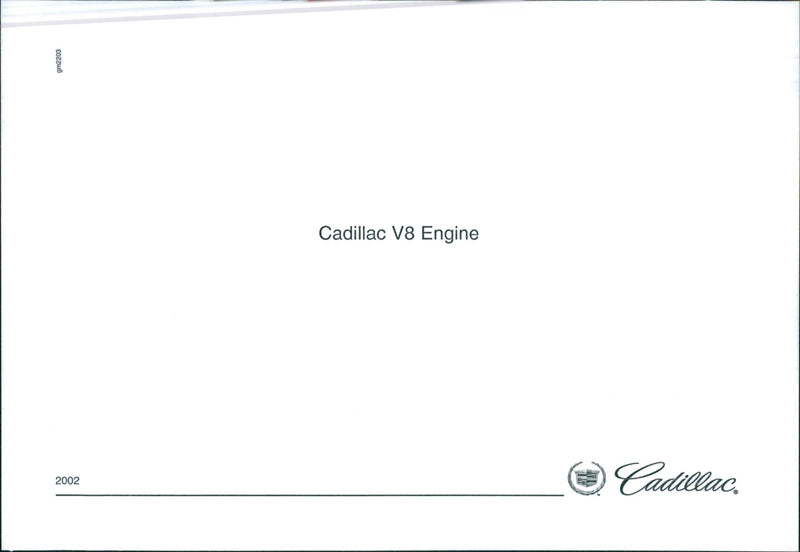 2002 Cadillac V8 Engine - Vintage Photograph
