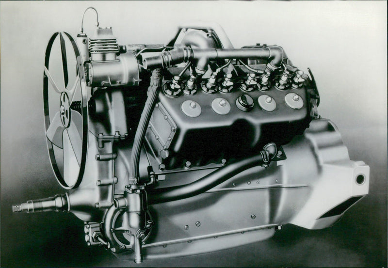 2002 Cadillac V8 Engine - Vintage Photograph