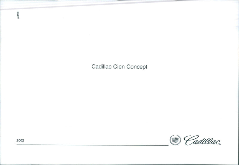 2002 Cadillac Cien Concept - Vintage Photograph