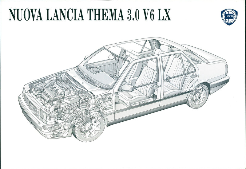 1992 Lancia Thema - Vintage Photograph