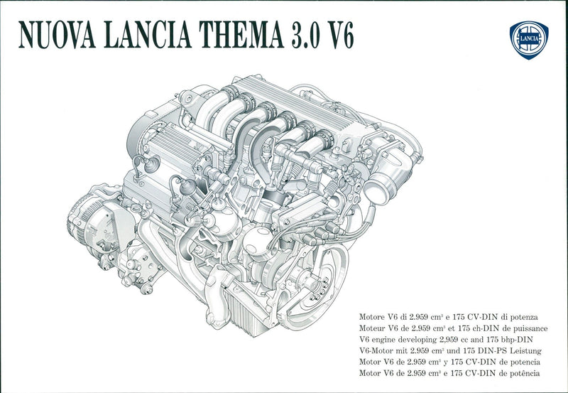 1992 Lancia Thema - Vintage Photograph