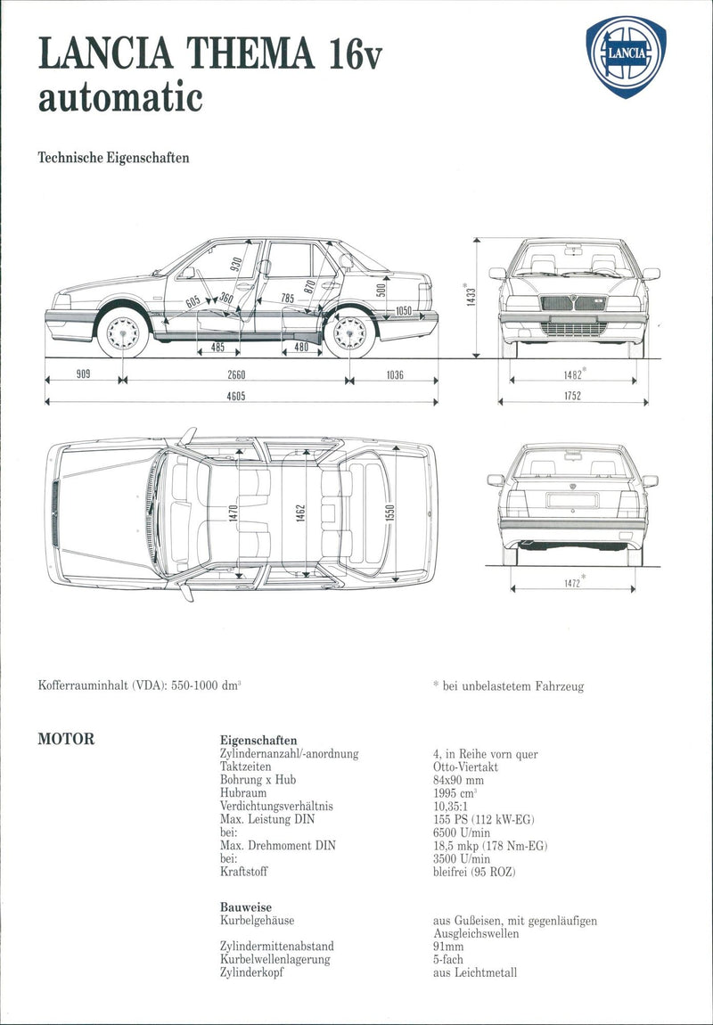 1992 Lancia Thema - Vintage Photograph