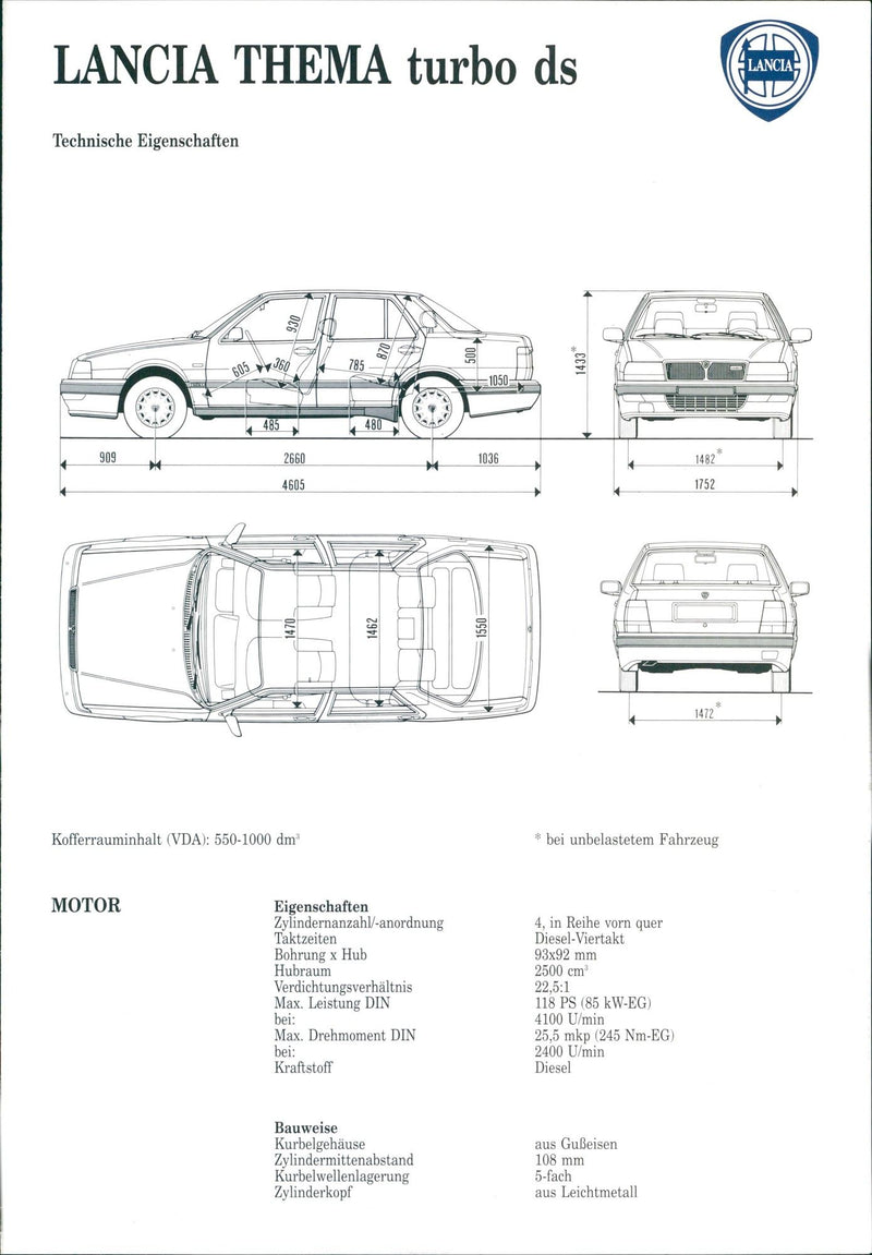 1992 Lancia Thema - Vintage Photograph