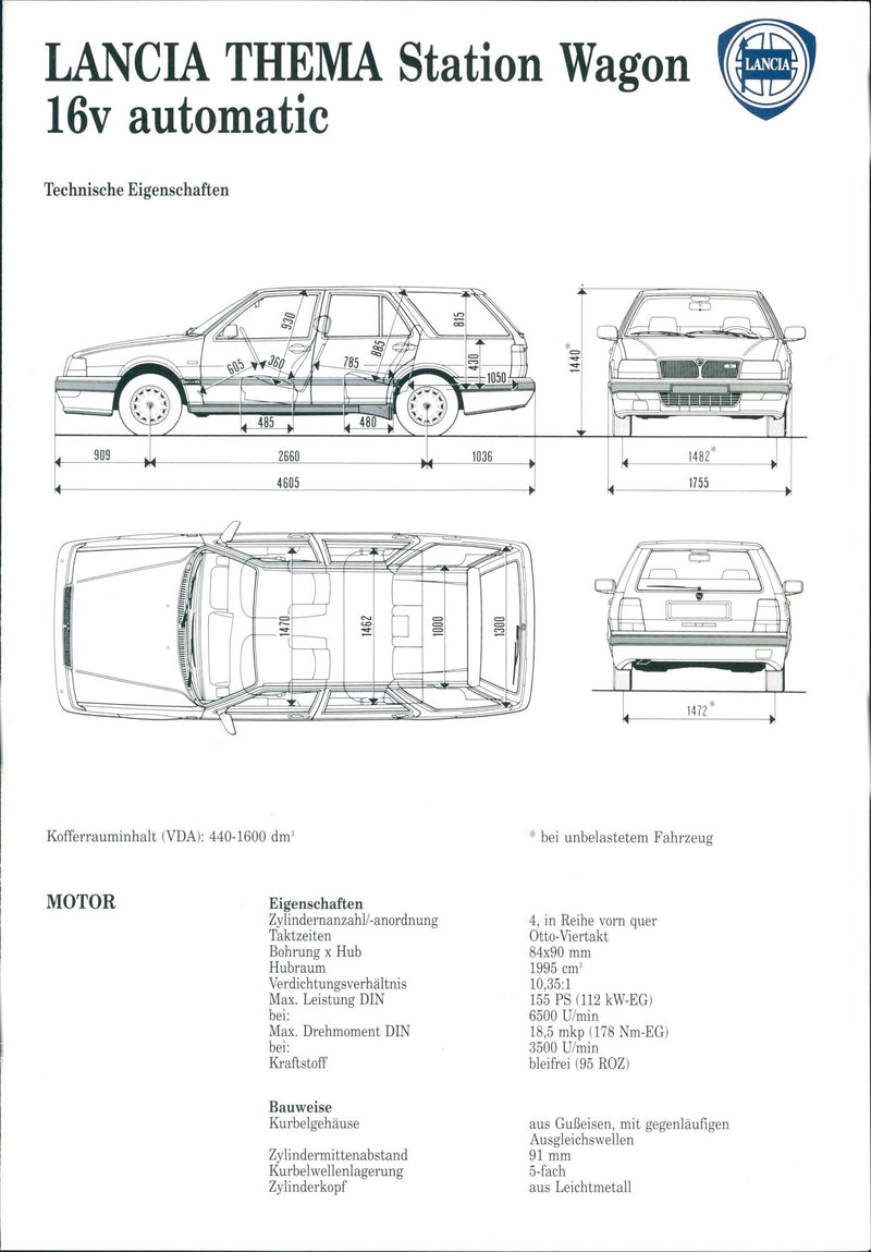 1992 Lancia Thema - Vintage Photograph
