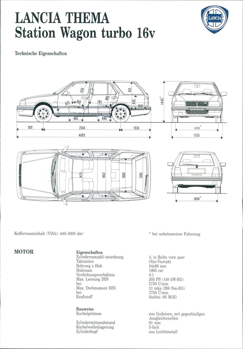 1992 Lancia Thema - Vintage Photograph