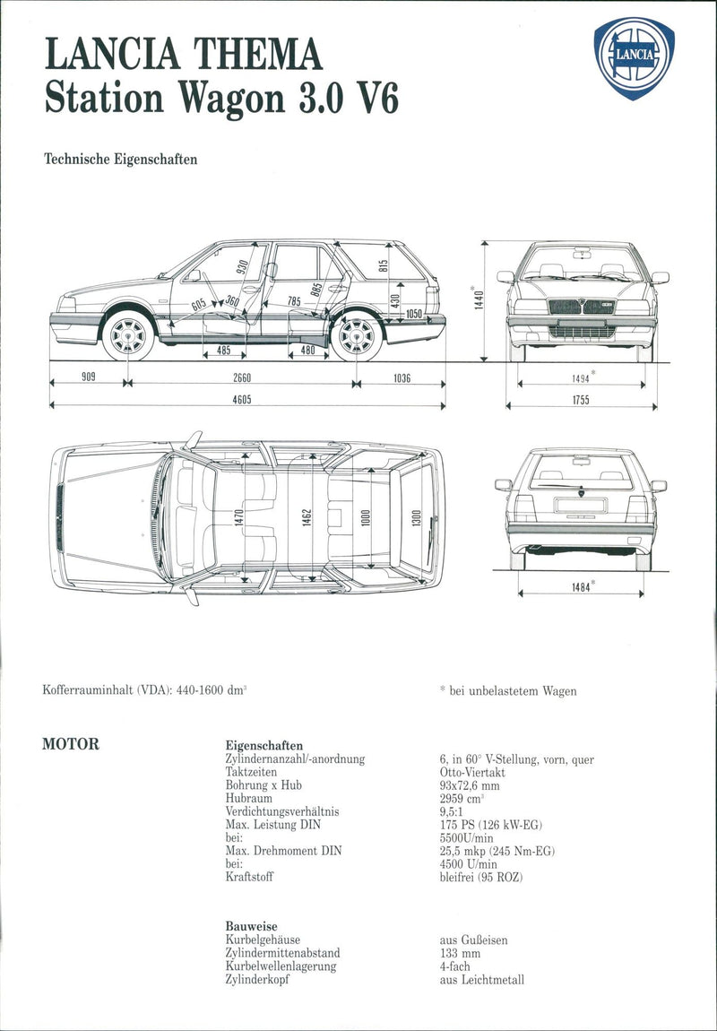 1992 Lancia Thema - Vintage Photograph