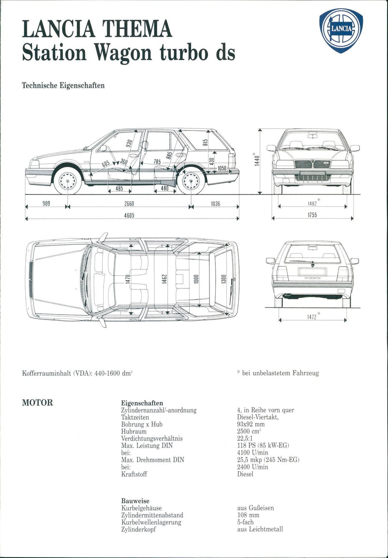 1992 Lancia Thema - Vintage Photograph