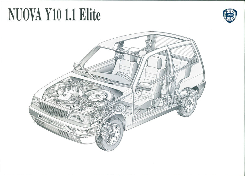 1992 New Lancia Y10 1.1 Elite - Vintage Photograph