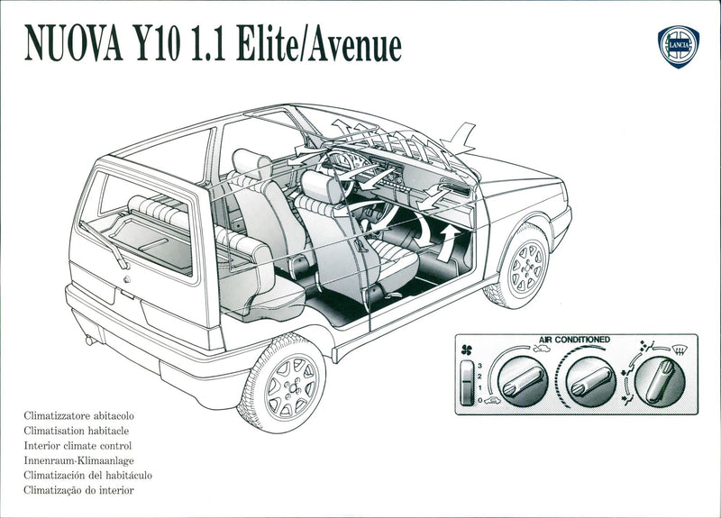 1992 New Lancia Y10 1.1 Elite/Avenue - Vintage Photograph