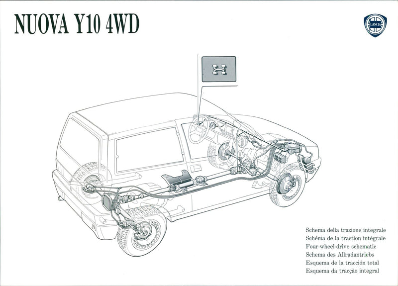 1992 New Lancia Y10 4WD - Vintage Photograph
