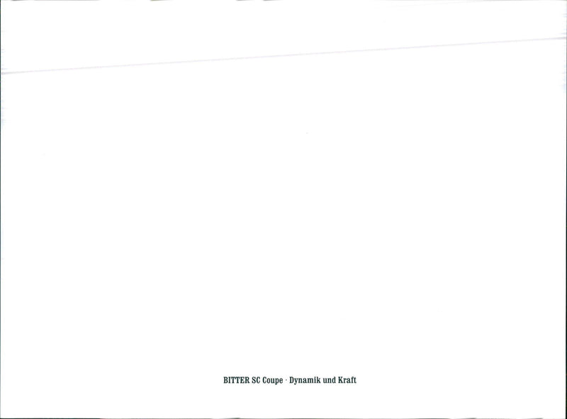 Bitter SC Coupe - Vintage Photograph