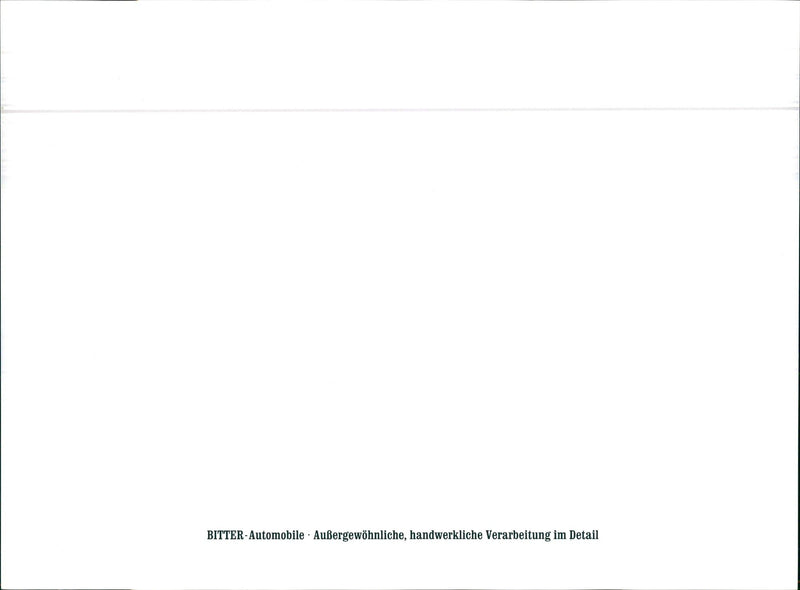 Bitter-Automobiles - Vintage Photograph