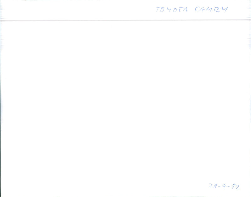 1982 Toyota Camry - Vintage Photograph