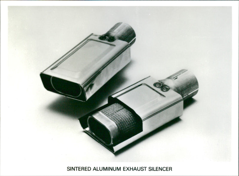 SINTERED ALUMINUM EXHAUST SILENCER - Vintage Photograph