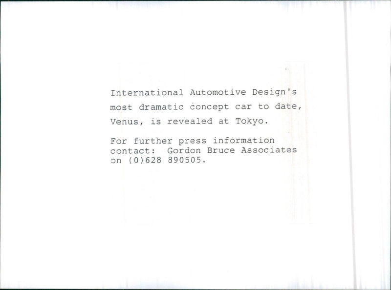 Automotive Design's - Vintage Photograph