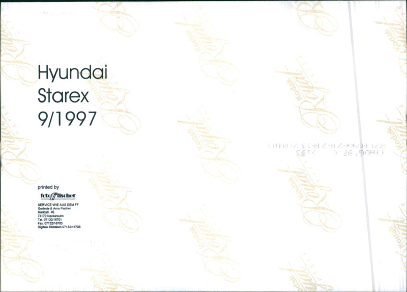 Hyundai Starex - Vintage Photograph