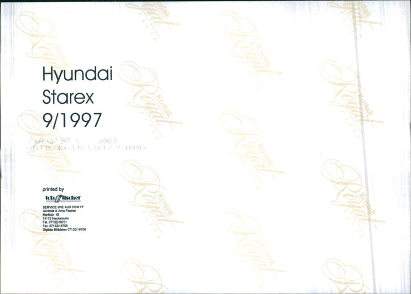 Hyundai Starex - Vintage Photograph