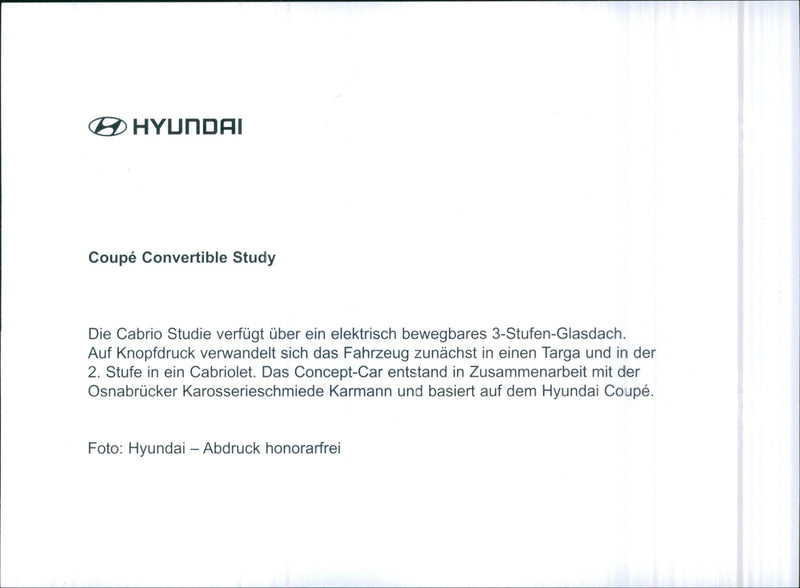 HYUNDAI Coupé - Vintage Photograph