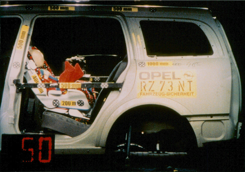 Opel crash test - Vintage Photograph