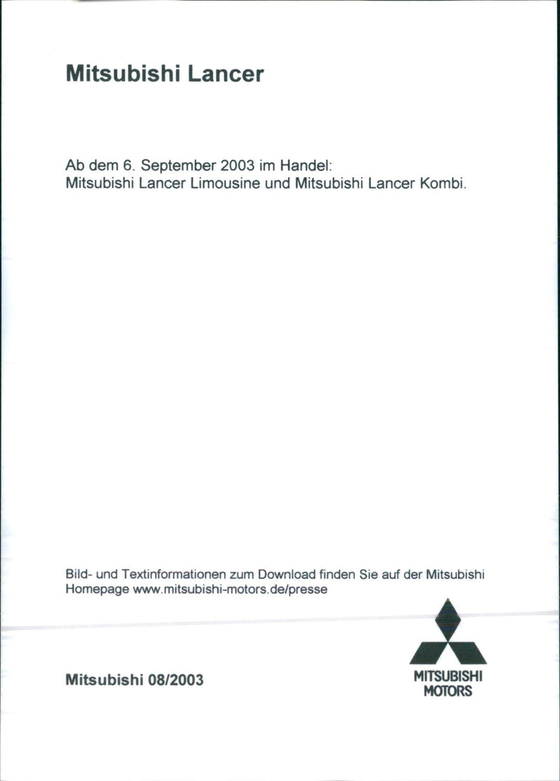 Mitsubishi Lancer sedan and Lancer station wagon - Vintage Photograph