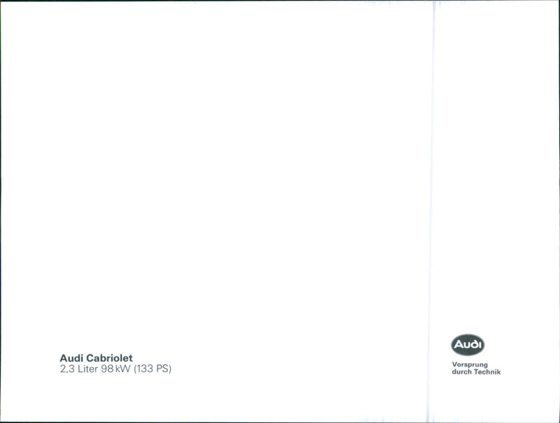 Audi Cabriolet - Vintage Photograph