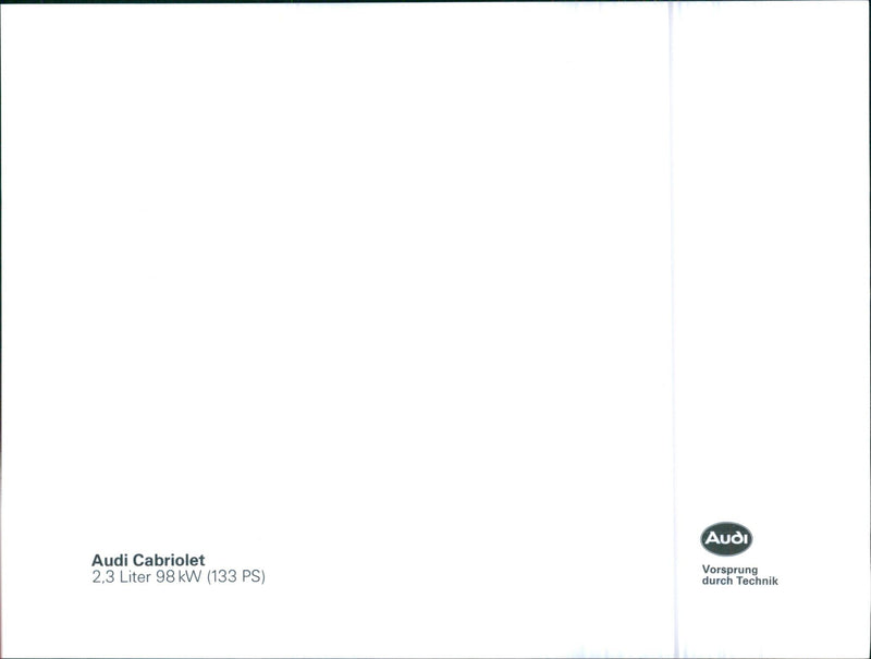 Audi Cabriolet - Vintage Photograph