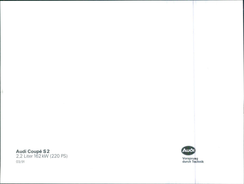 Audi Coupe S2 - Vintage Photograph