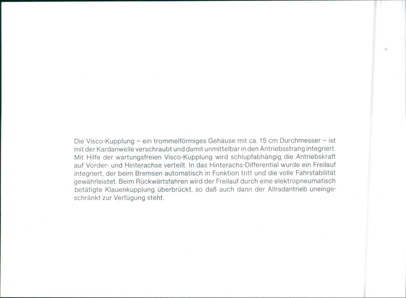 VW Jetta syncro - Vintage Photograph