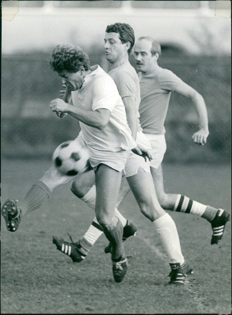 Realtors versus Notaries soccer match - Vintage Photograph